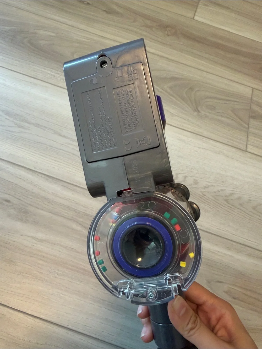 Dyson Kids Play Vacuum in Gray with Blue and Red Accents